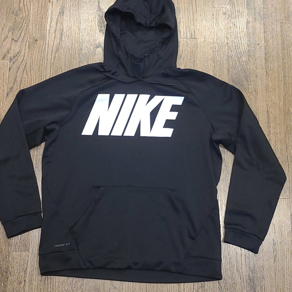 Mens XL Nike Hoodie Therma fit like new black